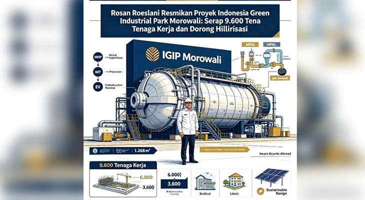Rosan Roeslani Resmikan Proyek Indonesia Green Industrial Park Morowali: Serap Ribuan Tenaga Kerja dan Dorong Hilirisasi Nikel Berkelanjutan