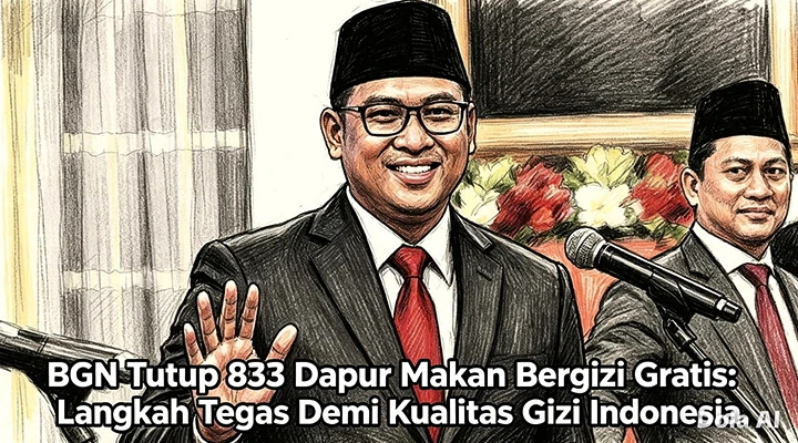 Langkah Tegas BGN: Tutup 833 Dapur Makan Bergizi Gratis