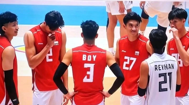 Jelang Asian Games 2026, Tim Bola Voli Putra Indonesia Uji Coba di Phnom Penh