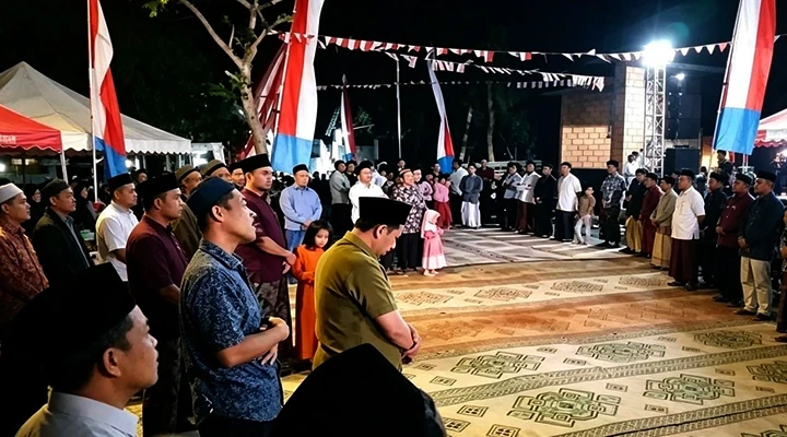 Harmoni Merah Putih dan Cahaya Maulid di Dusun Tapan, Desa Bakung, Udanawu, Blitar
