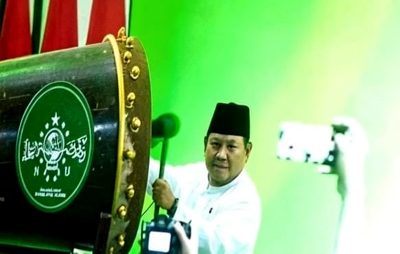 Presiden Prabowo Resmi Buka Muktamar ke-35 NU dan Minta Kartu Anggota NU.