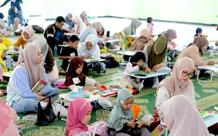 10 Tahun UNU Blitar Dimeriahkan Lomba Mewarnai oleh Para Bocah PAUD, TK dan RA