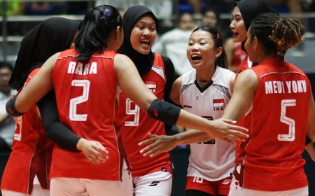 Hebat! Timnas Bola Voli Putri Indonesia Berhasil Bangkit dan Kalahkan Vietnam 3-2, Setelah Tertinggal 0-2