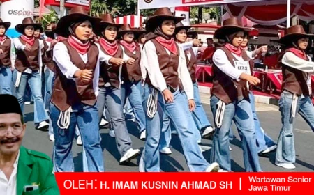 Mengapa Ibu-Ibu Mengenakan Busana dan Topi Koboi di Gerak Jalan HUT Kemerdekaan RI? 