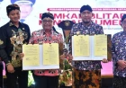 Bupati Blitar dan Bupati Sumenep Tanda Tangani Kesepakatan Bersama Pengendalian Inflasi 