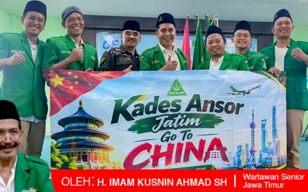 Rebut Agro Innovation Award, Tiga Kepala Desa Kader Ansor Jatim Studi Banding ke Tiongkok