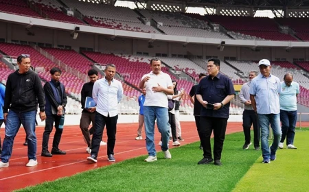 Di Bawah Langit Jakarta: Ketum PSSI Erick Thohir Turun Langsung, Pastikan Rumput GBK Siap Sambut FIFA ASEAN 2026