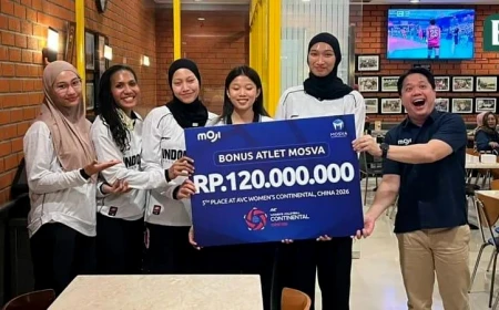 Rp120 Juta untuk Timnas Voli Putri, Bukti Bahwa Kerja Keras Selalu Dihargai