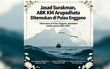 Alhamdulillah! Akhirnya Jasad Surakman, ABK KM Arupadhatu Ditemukan di Pulau Enggano