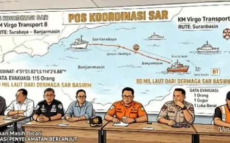 Memilukan! KM Virgo Transport 8 Tenggelam di Laut Jawa: 115 Dievakuasi, 1 Gugur, Ratusan Masih Dicari