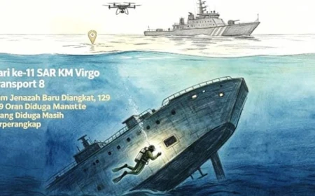 Hari ke-11 SAR KM Virgo Transport 8: Enam Jenazah Lagi Ditemukan, 129 Korban Lainnya Diduga Masih Terperangkap