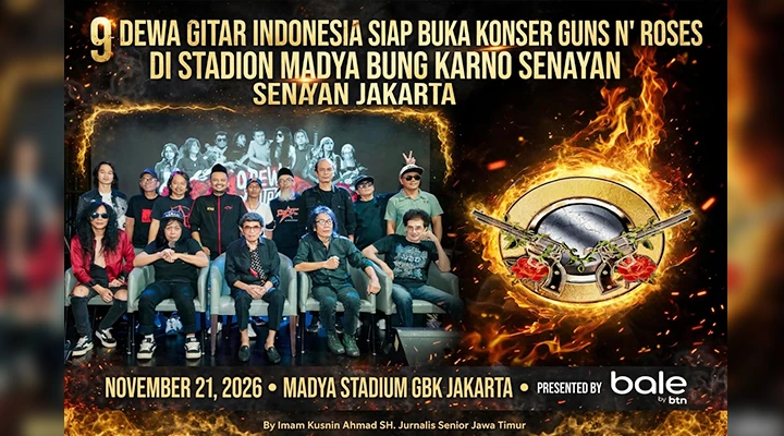 Rhoma Irama di Antara Sembilan Dewa Gitar Indonesia Membuka Konser Guns N' Roses 21 November 2026